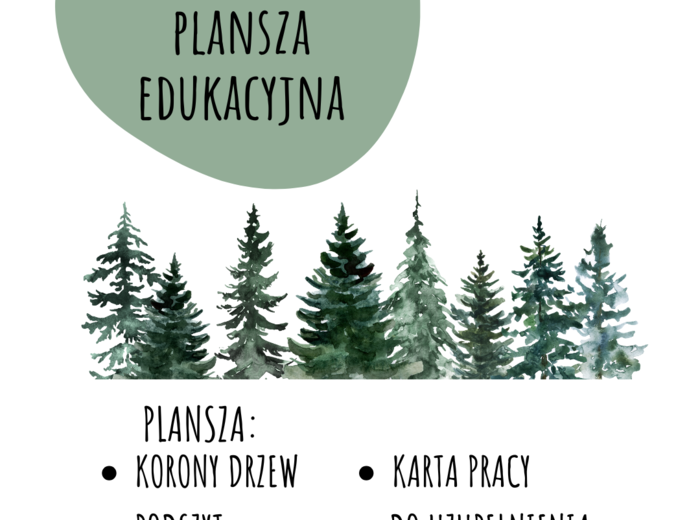 WARSTWY LASU - PLANSZA EDUKACYJNA + KARTA PRACY DLA UCZNIÓW