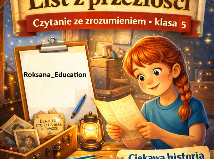 📜 List z przeszłości – czytanie ze zrozumieniem (klasa 5) | karta pracy język polski