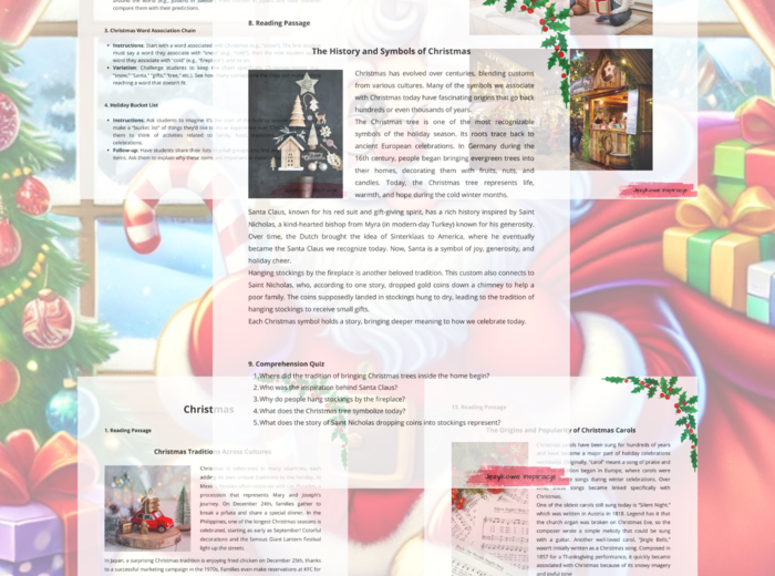 Christmas B1-B2. Gotowa Lekcja.