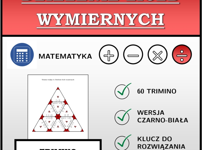 Trimino - Dzielenie liczb wymiernych | matematyka