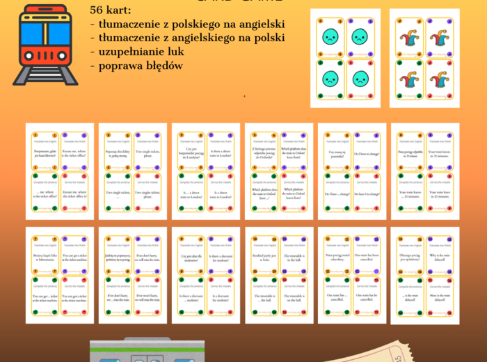 AT THE RAILWAY STATION CARD GAME