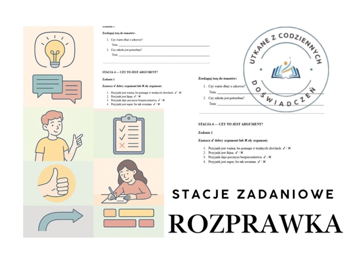 Stacje zadaniowe do rozprawki dla klasy siódmej