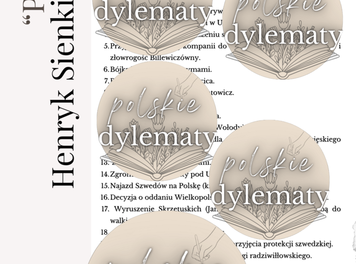 H. Sienkiewicz "Potop" - opracowanie maturalne - 17 stron