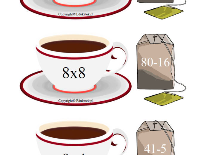 „Matematyczna herbatka”- zabawa matematyczna