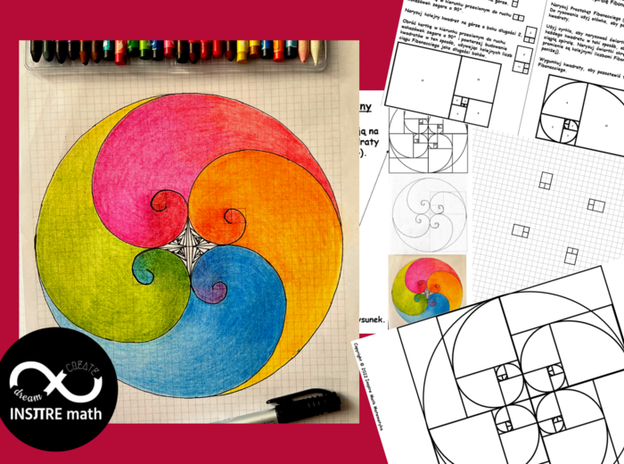 23 listopada, Dzień Fibonacciego. Fibonacci – Prostokąt i Spirala Fibonacciego. Projekt matematyczno-artystyczny.