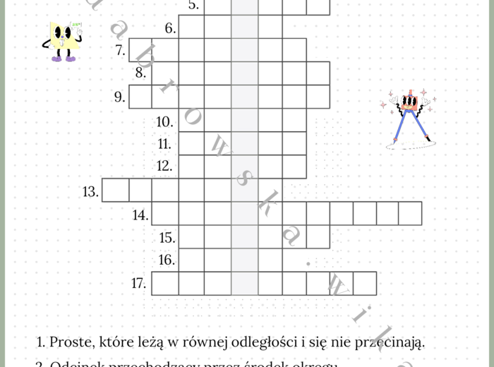 Krzyżówka - geometria