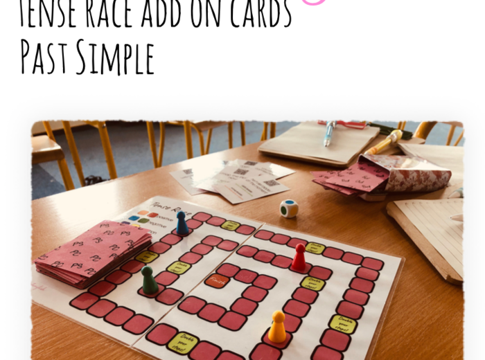 Dodatkowe karty do gry Tense Race: Past Simple