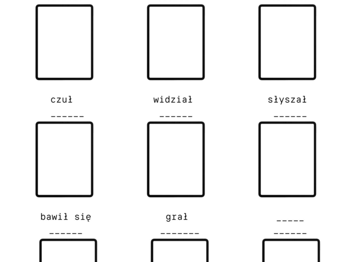 Karta do zabawy "Kto tak jak ja..."