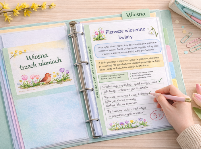 Wiosna w trzech zdaniach — krótkie formy wypowiedzi