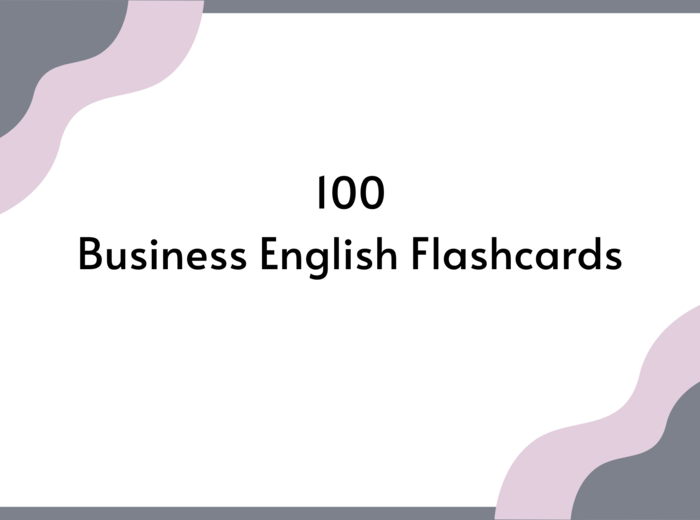 100 Business English Flashcards – Fiszki