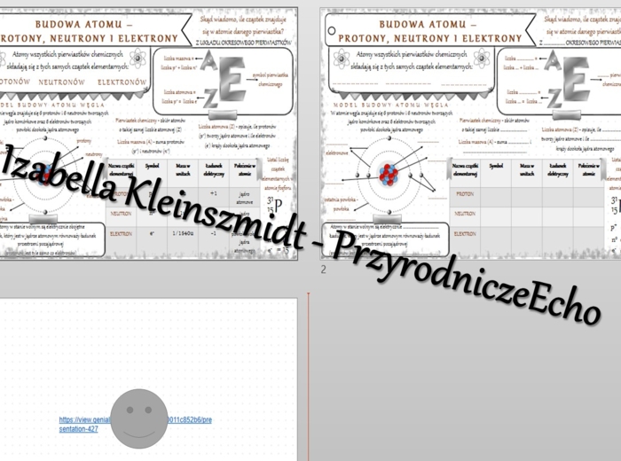 Minizestaw na temat „Budowa atomu – protony, neutrony, elektrony” – sketchnotka + karta pracy w power point + gratisowy link do prezentacji multimedialnej niekomercyjnej wykonanej w genial.ly do indywidualnego pobrania i użycia do celów niekomercyjnych. 