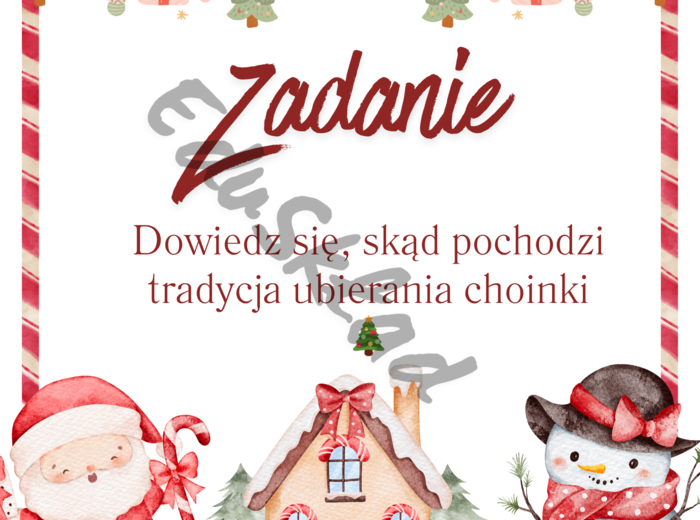 🎅 Kalendarz Adwentowy z Zadaniami – zestaw 54 kart dla dzieci