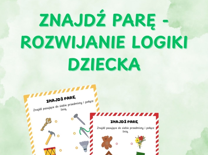 ZNAJDŹ PARĘ - ROZWIJANIE LOGIKI DZIECKA