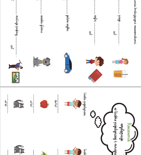 Rzeczownik - karta pracy