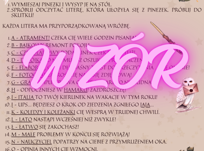 Księga wróżb andrzejkowych, wróżby, andrzejki
