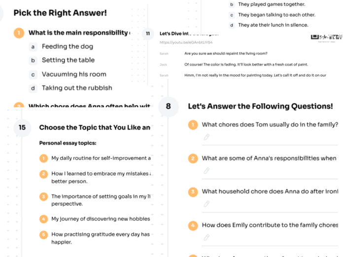 English Class A2 – Unit 1 – karta pracy – My Best Friend Alex (24/25) – personalities, chores – Krzyżówka GRATIS
