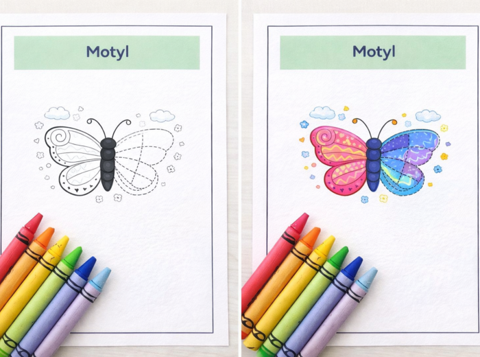 Wiosenne obrazki do dokończenia – karta pracy