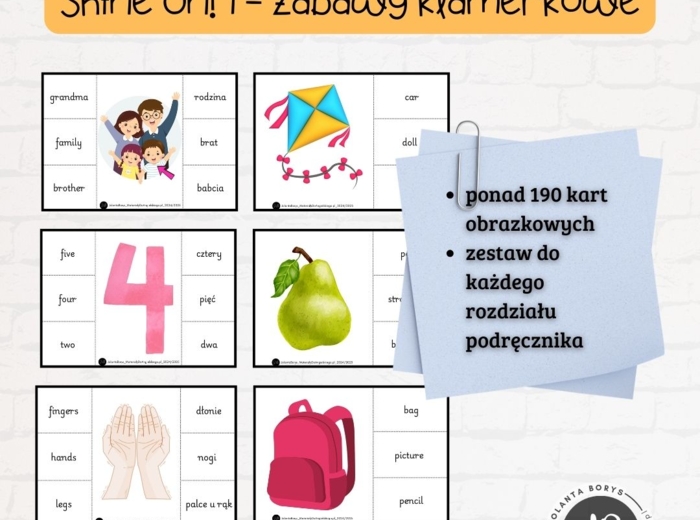 Shine On 1 - ZABAWY KLAMERKOWE (wersja do druku + 8 prezentacji mp4)