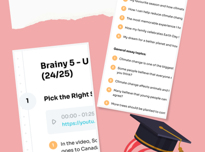 Brainy 5 – Unit 3 – karta pracy