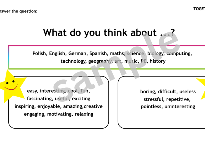 Together 5 Unit 1 - speaking activity