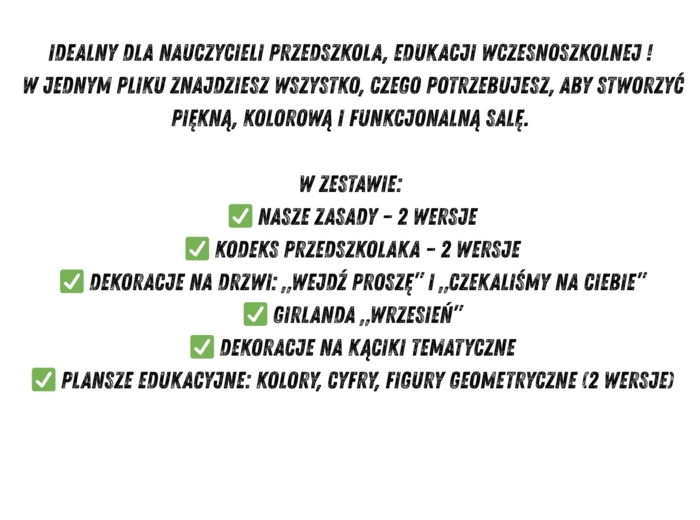 MEGA ZESTAW DEKORACJI DO SALI