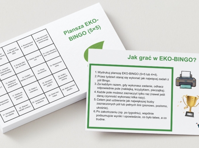 „Eko-bingo” z codziennymi nawykami