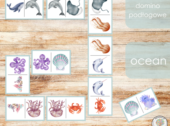 Domino podłogowe - ocean