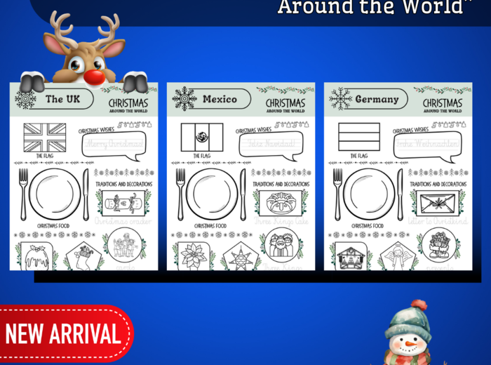 CHRISTMAS Świąteczny Zestaw Edukacyjny dla Klas 1-3