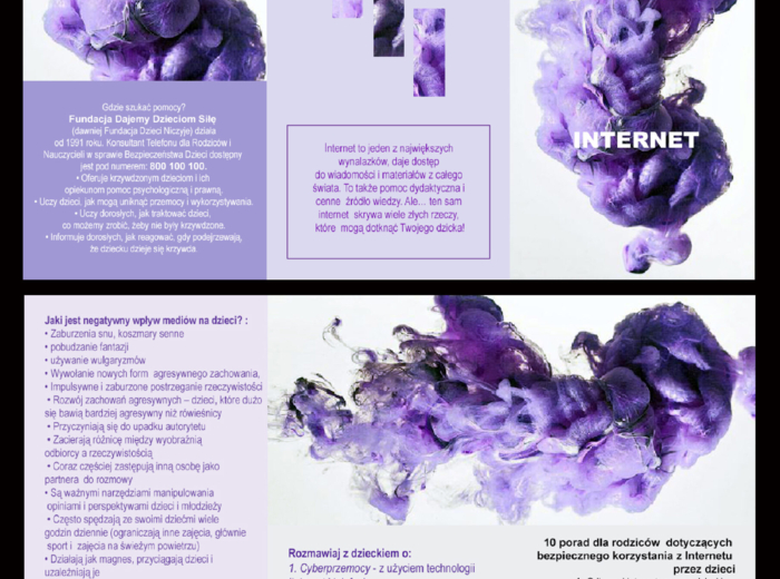 Ulotka informacyjna – Bezpieczeństwo dzieci w internecie