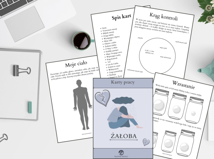 Żałoba – karty pracy