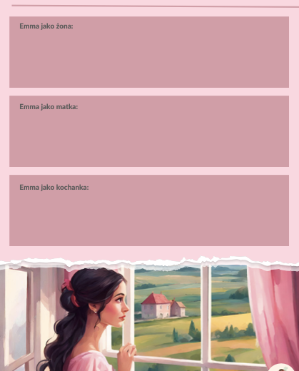 Gustaw Flaubert "Pani Bovary" – zadania do lektury, pełne opracowanie (myślownik)