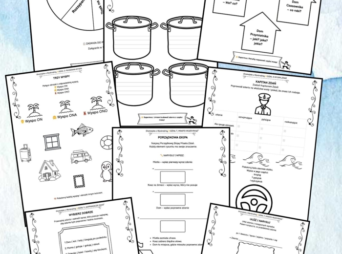 🌟 GRAMATYKA Z WYOBRAŹNIĄ –Uczę się, bawię i czaruję słowami!- KLASY 1–3🌟