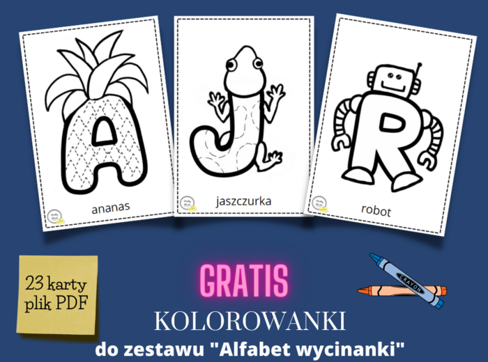 ALFABET - WYCINANKA - PLANSZE KLASOWE - DO ZROBIENIA WSPÓLNIE Z GRUPA