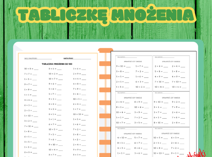 PONAD 1500 DZIAŁAŃ NA TABLICZKĘ MNOŻENIA