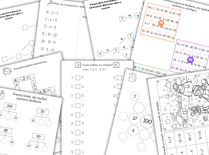 Zestaw matematyczny dla klas 1-3