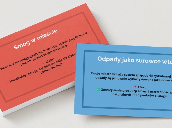 Gra planszowa: Droga do czystej planety.