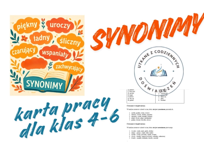 KARTA PRACY – SYNONIMY I ANTONIMY. Klasy 4-6