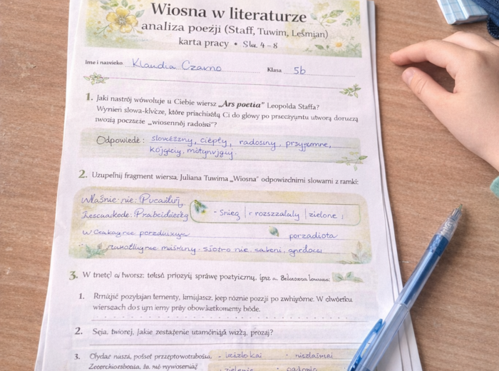 Wiosna w literaturze – analiza poezji (Staff, Tuwim, Leśmian)