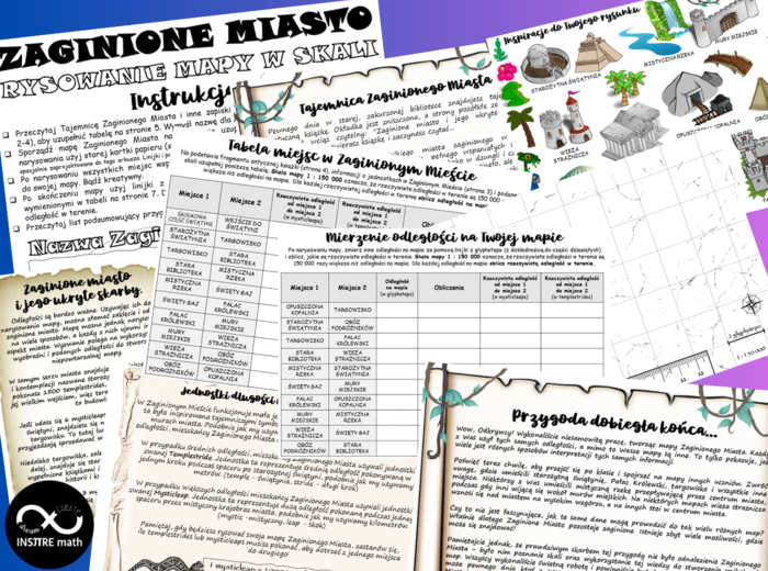 SKALA NA MAPIE. Projekt matematyczny: Zaginione Miasto. Nauczanie Oparte na Projektach (PBL)