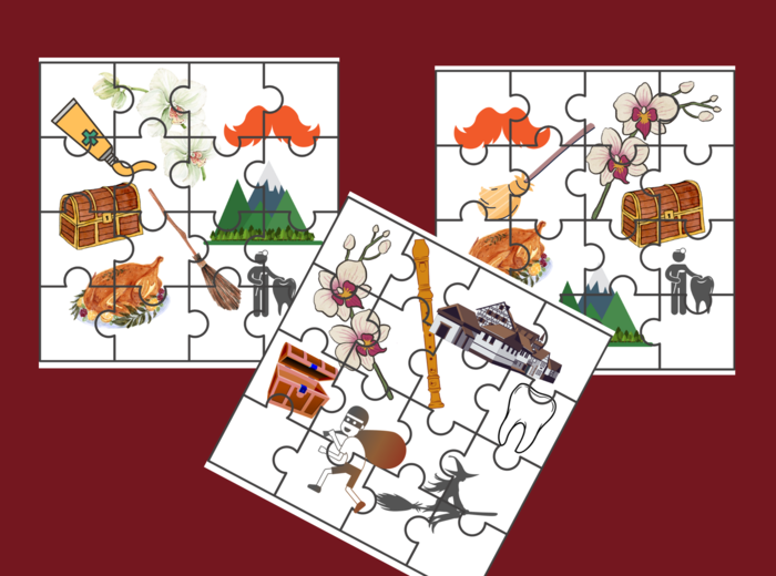 "KAJKO I KOKOSZ. SZKOŁA LATANIA" – puzzle – ikonki