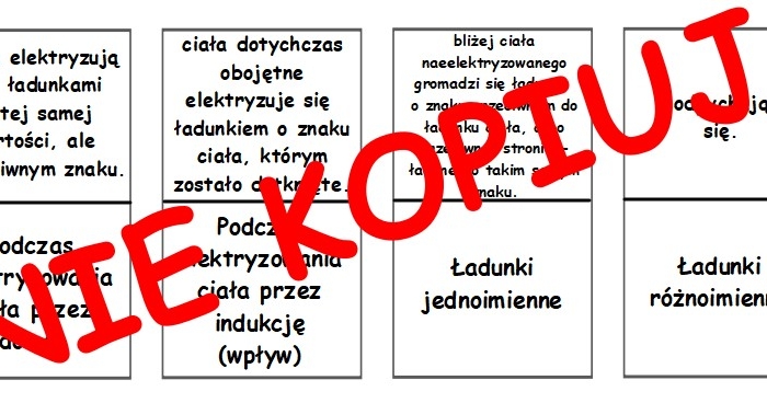 Domino - elektrostatyka