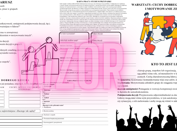 Warsztaty: Cechy dobrego przywódcy i motywowanie zespołu - Materiały Edukacyjne