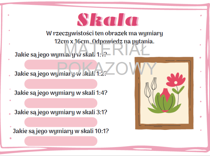 Skala - notatka + karty pracy