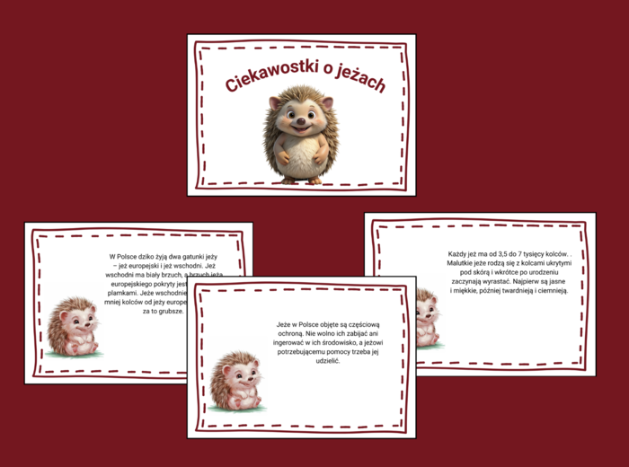 DZIEŃ JEŻA – biblioteka – świetlica – gazetka – 16 stron - wersja 1