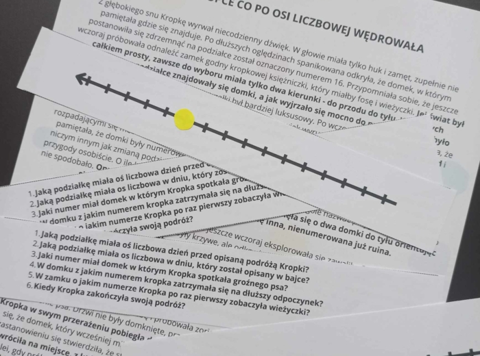 OŚ LICZBOWA - Bajka o Kropce