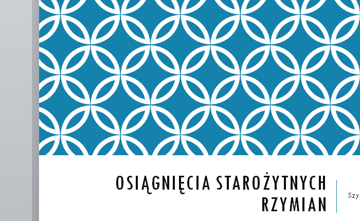 Osiągnięcia starożytnych Rzymian