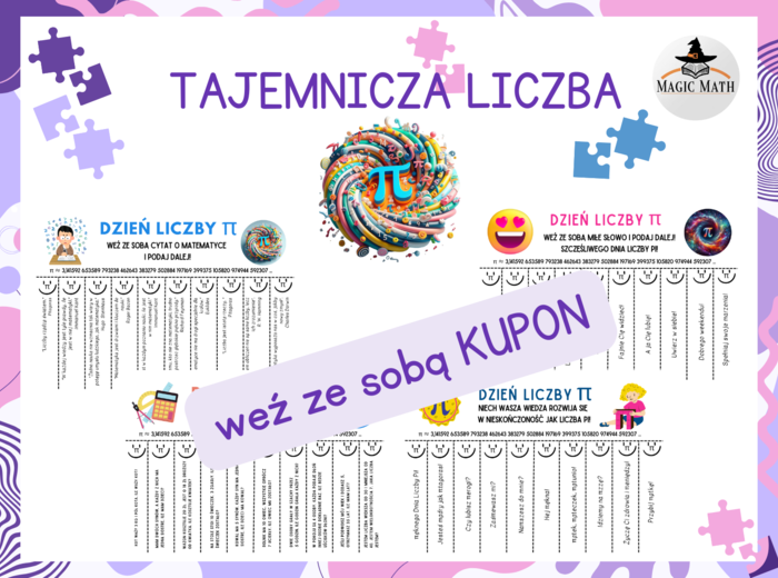 TAJEMNICZA LICZBA PI - KUPONY - Dzień Liczby PI