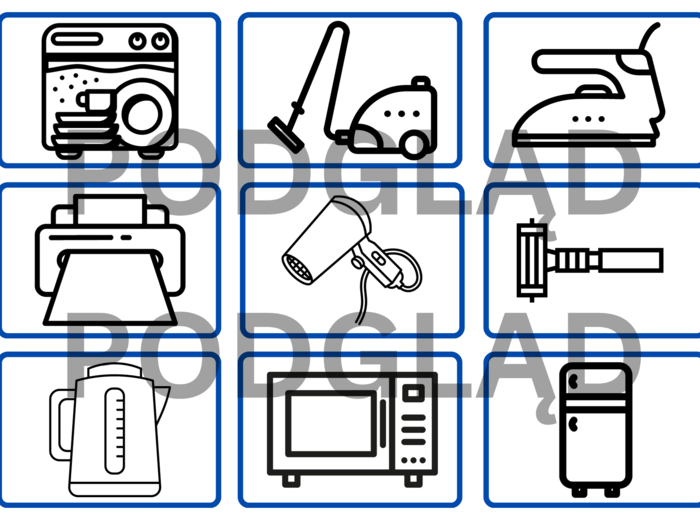 Gra memory sprzęty domowe
