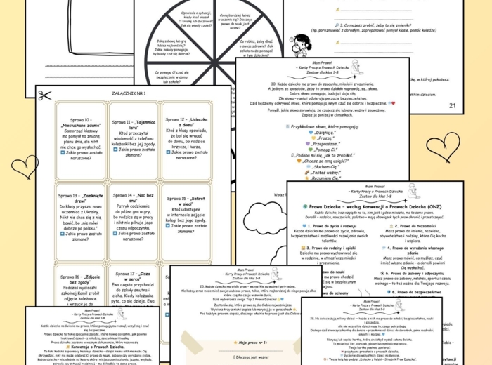 30 ZADAŃ O PRAWACH DZIECKA (KLASY 1–8)