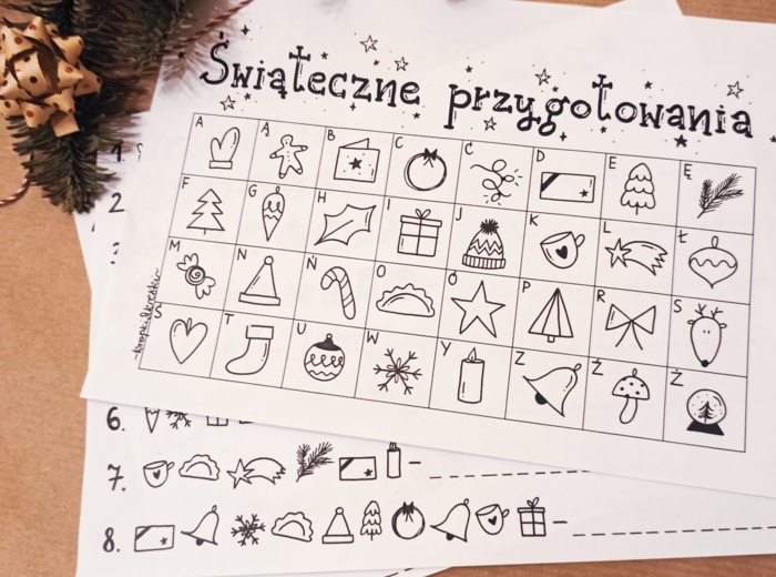 "ŚWIĄTECZNE PRZYGOTOWANIA" - zaszyfrowane hasła